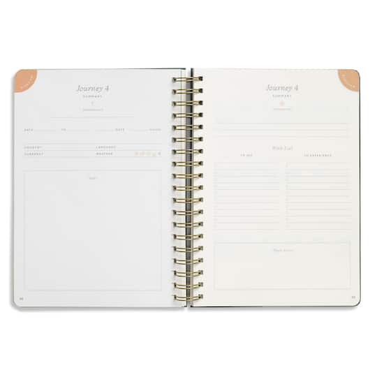 Papier 7.75" x 10" Off Piste Hardcover Spiral Guided Travel Journal